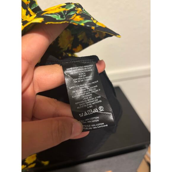 NWT Maeve Cottagecore Collared Poplin Swing Mini Dress Sz S - Picture 8 of 9